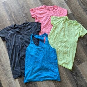 Lululemon pink & gray top shirt lot size 12